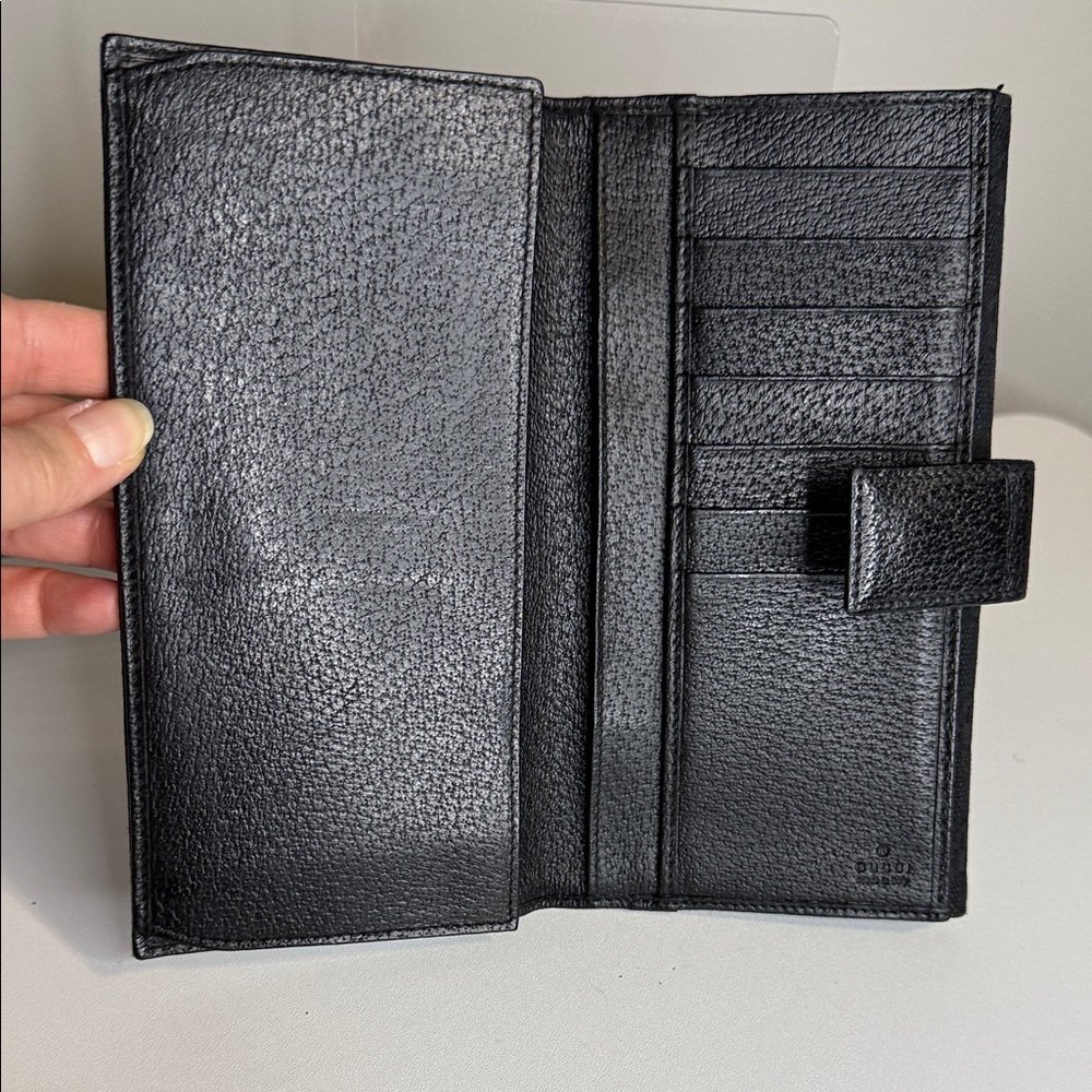 Gucci Black Monogram Canvas Eclipse Continental W… - image 7